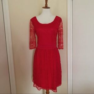 Red Lace Dress- small- Francesca’s/alya
